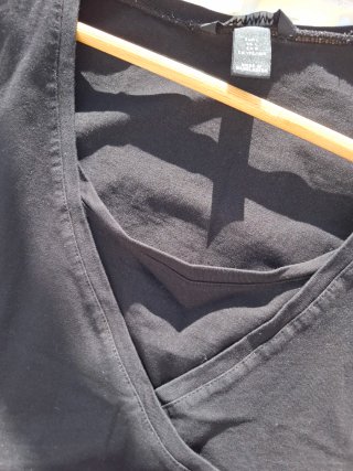 Camiseta Maternidad/Lactancia H&M Negra