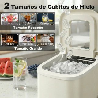 Máquina de Hielo Autolimpiable 12kg/24h