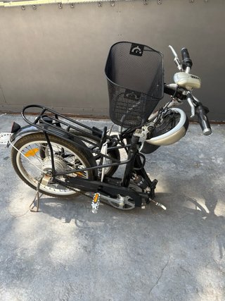 Bicicleta Eléctrica Plegable Negra