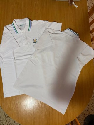 Lote 2 polos Pureza de María manga corta T14