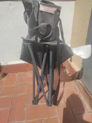 Sillas plegables camping tela y metal