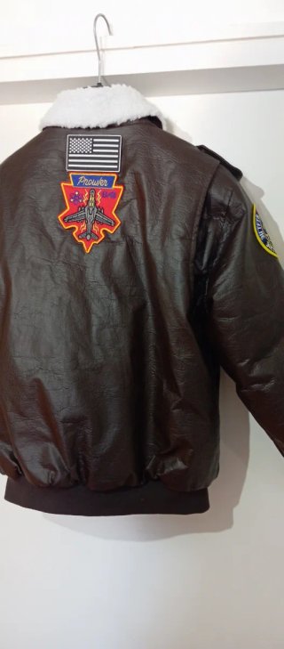 Chaqueta Piloto Aviador Parches Ejército