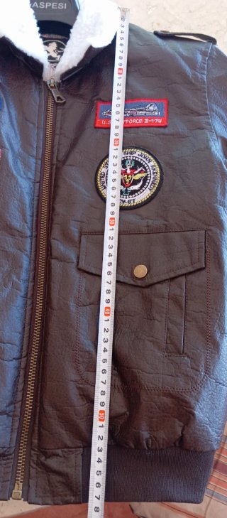 Chaqueta Piloto Aviador Parches Ejército