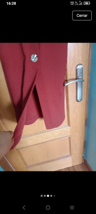 Vestido Zara Rojo teja Talla S