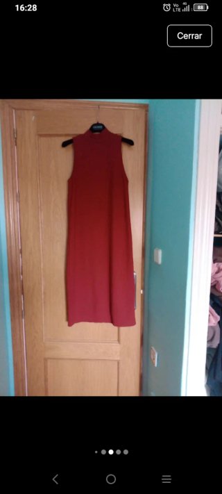 Vestido Zara Rojo teja Talla S
