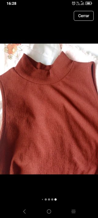 Vestido Zara Rojo teja Talla S