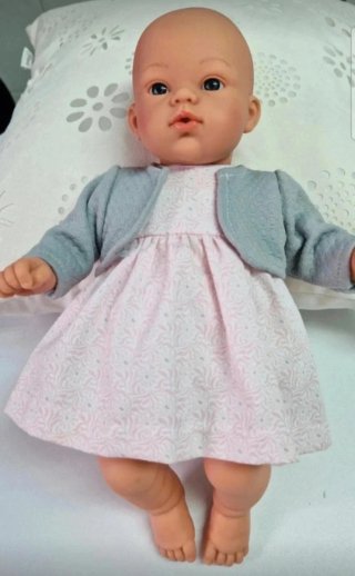 Muñeca bebé con peluche