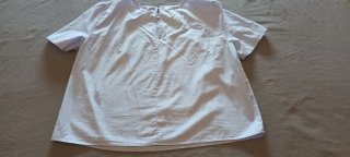 Blusa manga corta perlas T-S