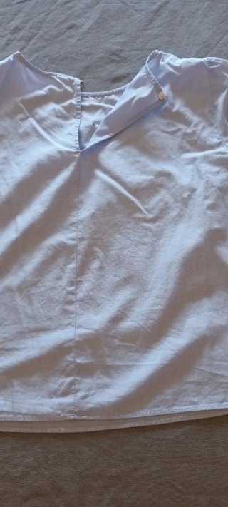 Blusa manga corta perlas T-S
