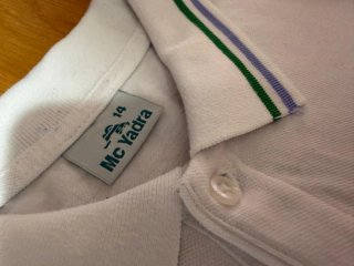 Lote 2 polos manga larga T/14 y T/S Pureza María