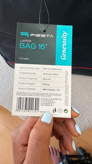 Funda portátil Fiesta 16