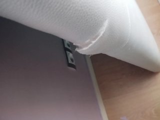 Cabecero polipiel gris