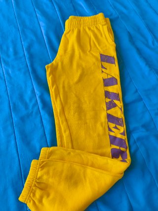Calças de Treino Lakers Amarelas