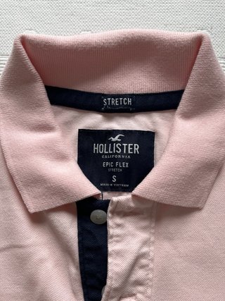 Polo Hollister Hombre Rosa