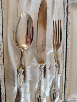 Set posate vintage argento 800