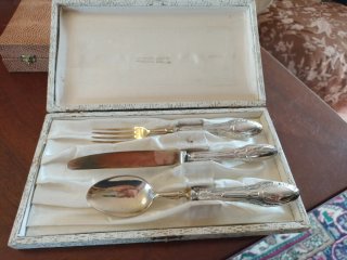 Set posate vintage argento 800