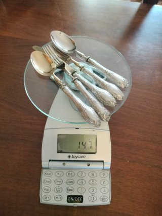 Set posate vintage argento 800