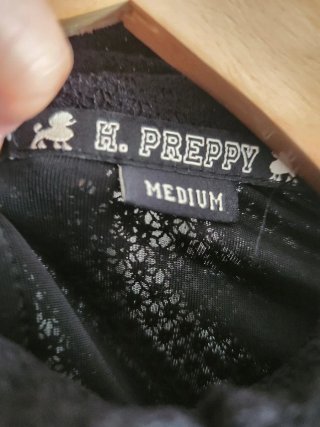 Vestido negro Highly Preppy talla M