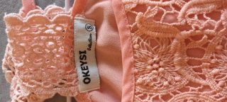 Top rosa con bordado espalda T-S