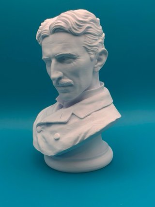 Busto Nikola Tesla 25cm Stampa 3D