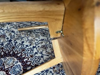 Mesa de centro de madera de roble