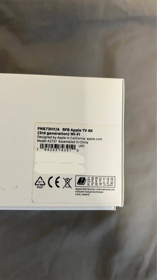 Apple TV 4K 3ª Gen apenas se usaba