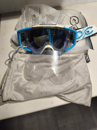 Gafas Enduro Motocross DC Azules Blancas