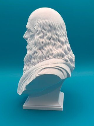 Busto Leonardo Da Vinci 25cm Stampa 3D
