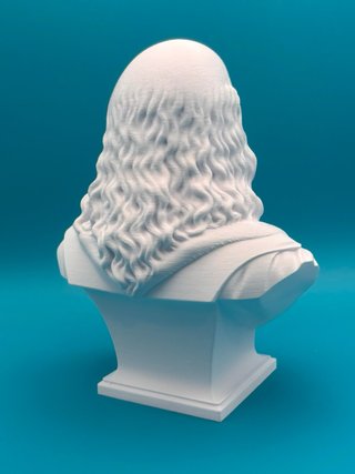 Busto Leonardo Da Vinci 25cm Stampa 3D