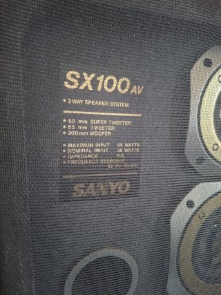 2 Colunas de Som Sanyo SX100AV