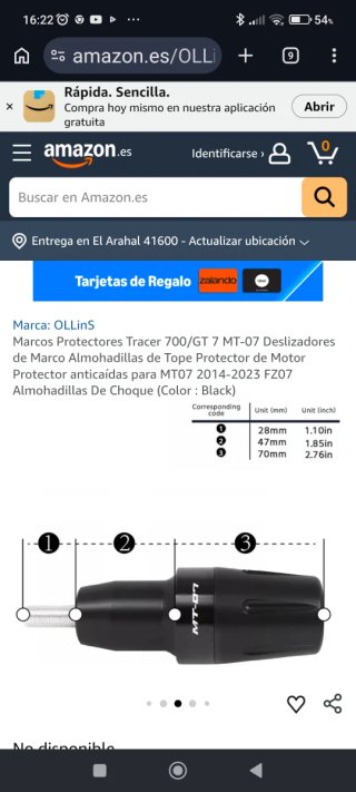 Protector Anticaída MT-07 Negro