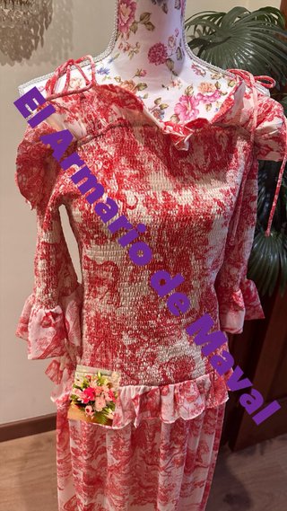 Vestido Fetiche Suances Rojo/Blanco