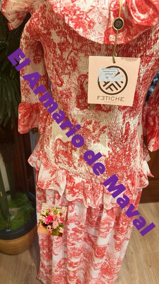 Vestido Fetiche Suances Rojo/Blanco