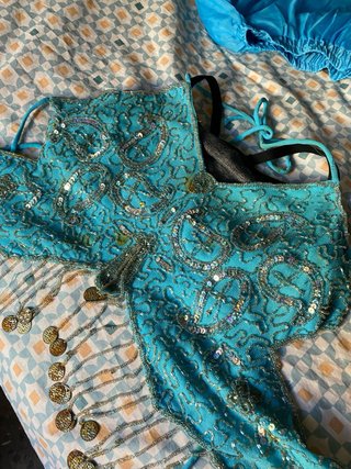 Traje Danza Oriental Azul