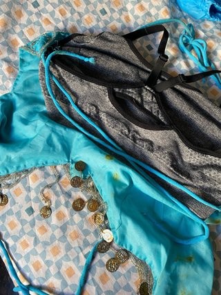 Traje Danza Oriental Azul