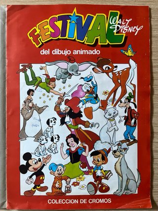 Álbum de cromos “Festival del dibujo animado” 1981