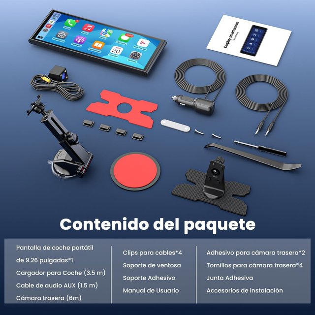 Pantalla Coche Krunia Bluetooth