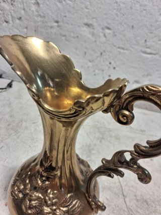 ANTIGUO JARRON ANFORA GRUESO BRONCE BUEN ESTADO