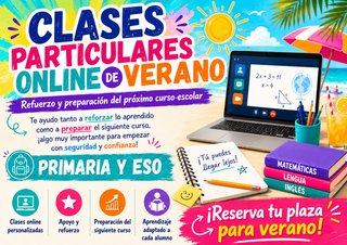Clases particulares- refuerzo para siguiente curso