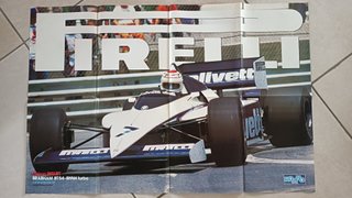 Poster Nelson Piquet Brabham BT54-BMW