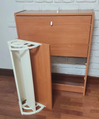 Mueble Zapatero Madera Marrón 70x85x25 cm