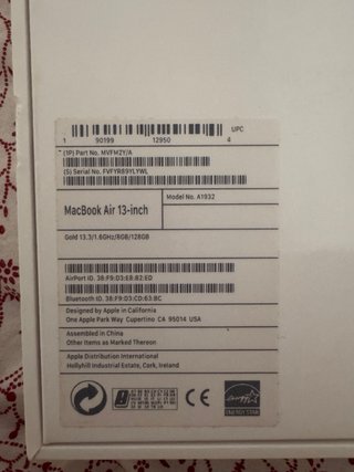Apple MacBook Air 2019 13 pulgadas Oro rosa