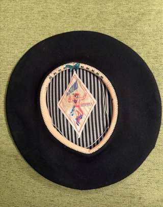 Boina Negra Vintage Aznarez Pamplona