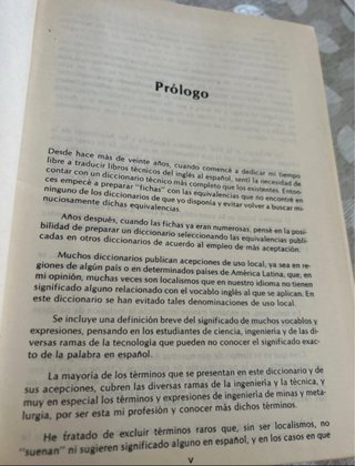 Diccionario Técnico inglés español