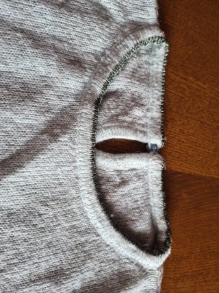 Maglia in lana verde acqua