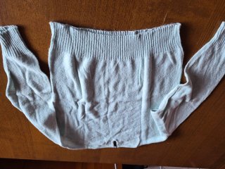 Maglia in lana verde acqua