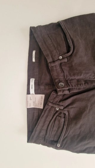 Vaqueros Mango Billy Skinny Fit Marrón Talla M