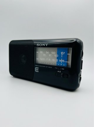 Radio Sony ICF-350W AM/FM Negro/ Azul
