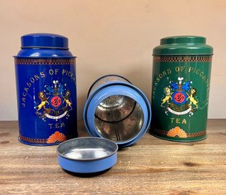 Juego latas inglesas de té Jacksons of Piccadilly