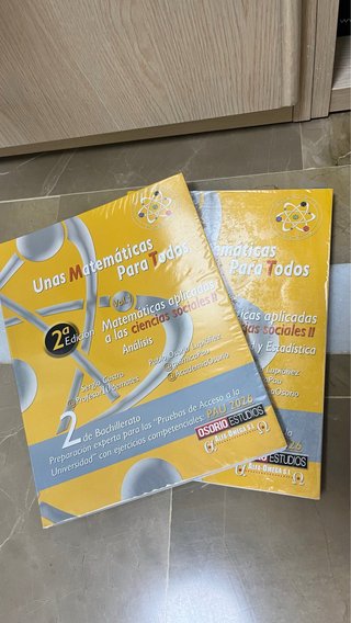 Libros matemáticas ccss PAU segundo bach